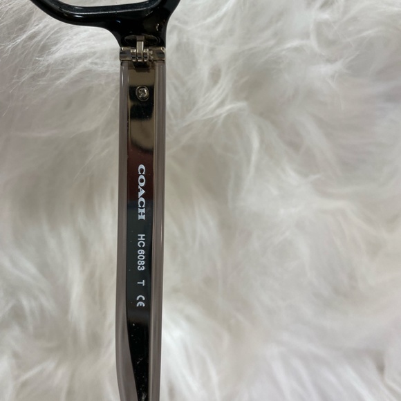 New Coach Eyeglasses Frames 6083 5354 Black Grey Rectangular Full Rim 52-17-135 - Picture 8 of 8